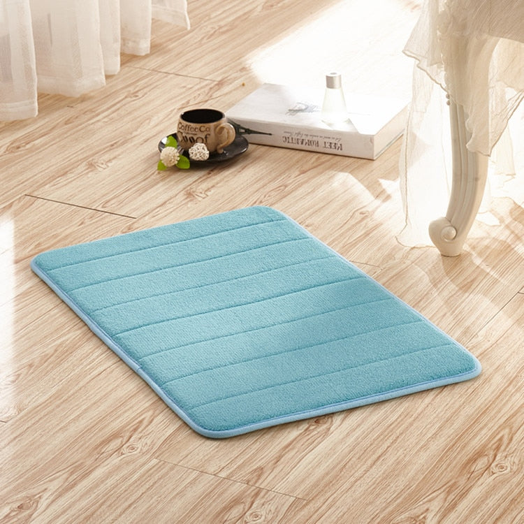 3D Cobblestone Embossed Non Slip Memory Foam Mat (Multi Styles/Colors)