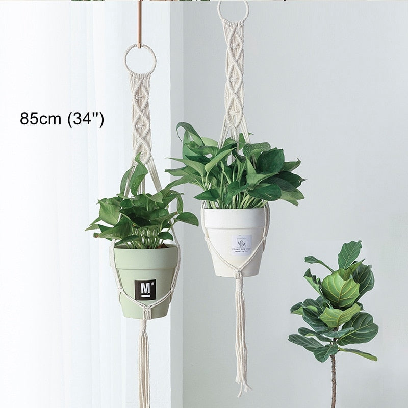 Big Macrame Hanging Planter Hanging Pot Plant (Multi Styles/ Colors)