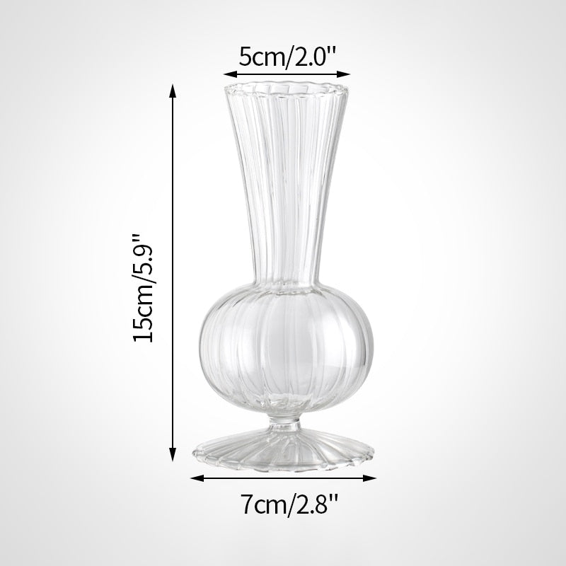 Transparent Glass Vases Nordic Creative Hydroponic Terrarium Flower Table Vase (Multi Styles)