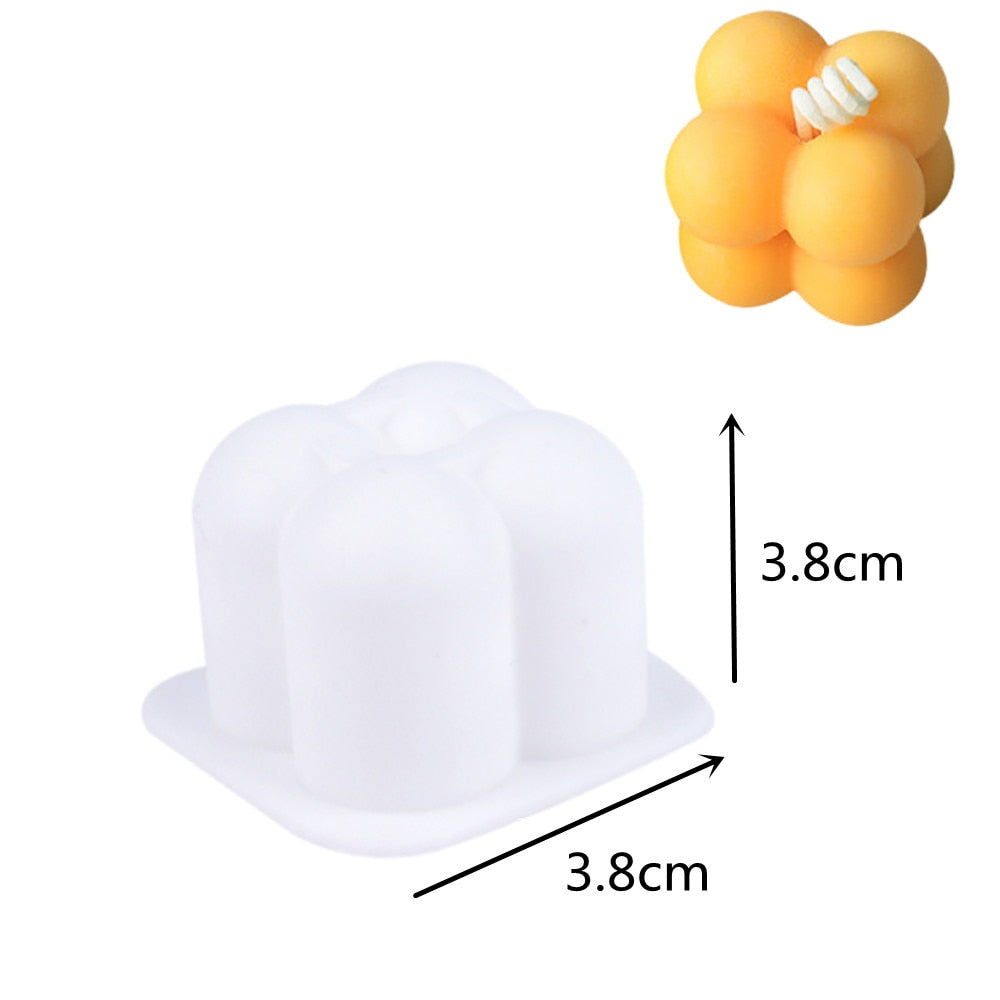 DIY Silicone Candle Mold Simple Style Design for Handmade Jewelry Soap Gypsum Candle Jewelry Craft Mold Candle Making Supplies