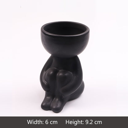 Imitation Humanoid Ceramic Flower Pots (Multi Styles/ Colors)