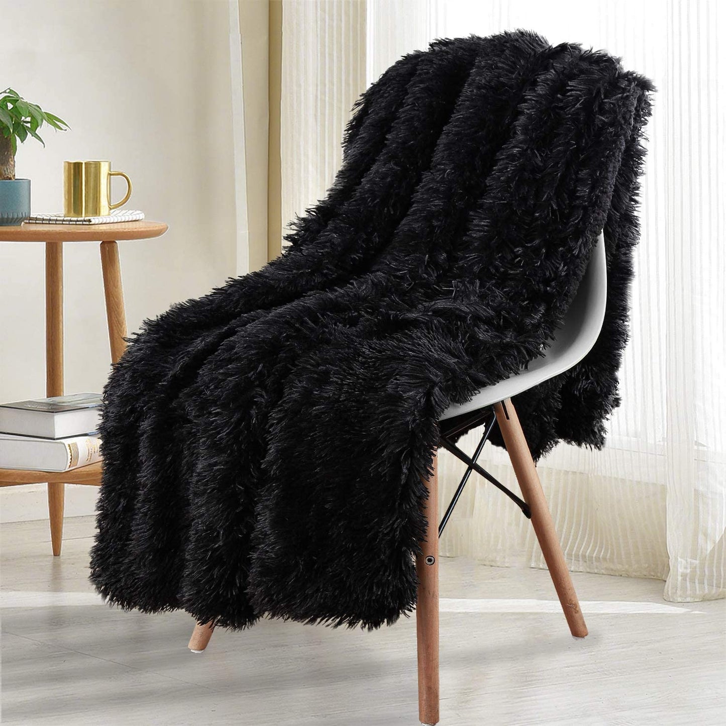 Thickened Fluffy Blanket Warm winter Bedspread on the bed Stitch plaid sofa cover Double side blankets and throws for Home decor