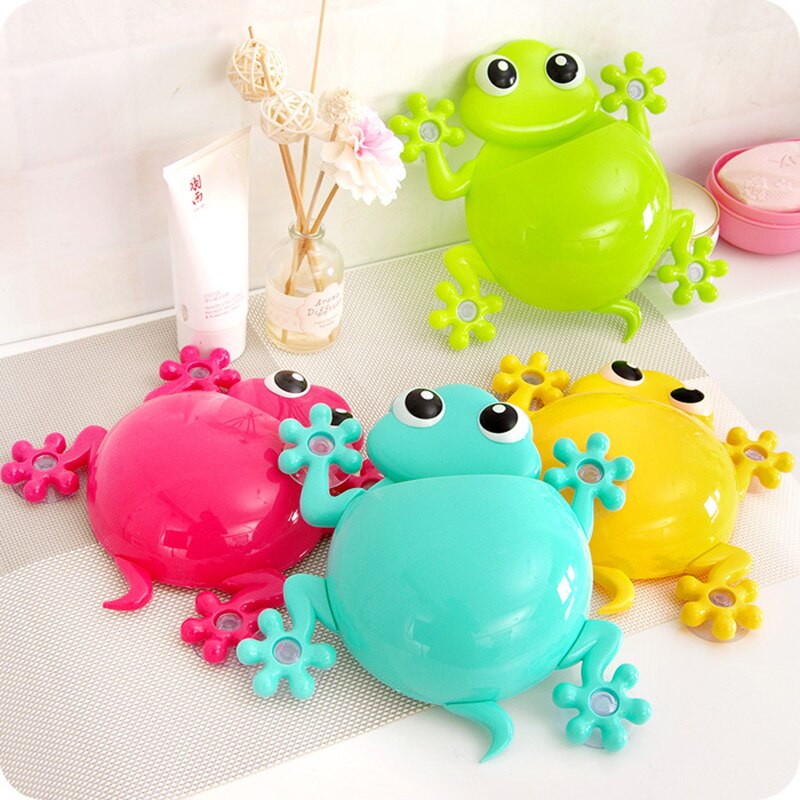 Cartoon Animals Toothbrush Holder Bathroom Accessories Set Wall Mount Suction Cup Toothpaste Toothbrush Storage Rack For Child