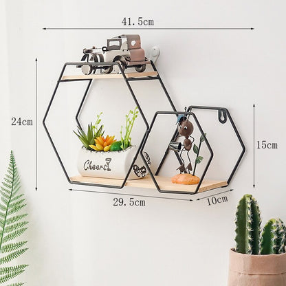 Nordic Wall Shelf Decoration Metal Wall Storage Rack