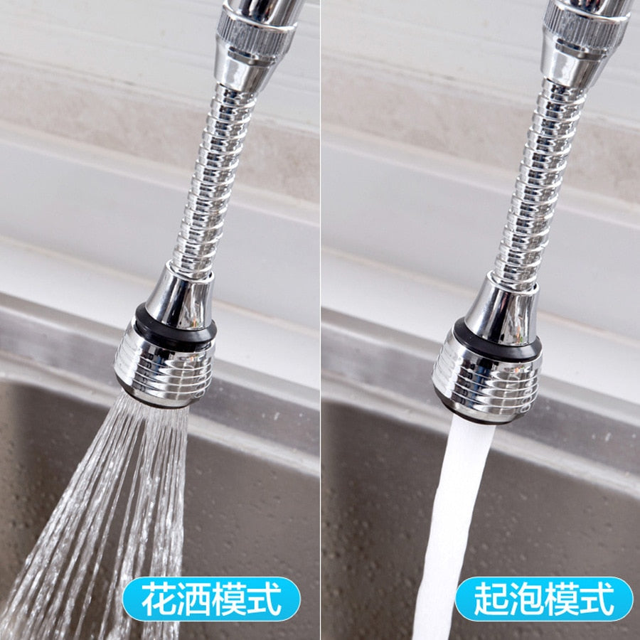 360 Degree Adjustment Faucet Extension Tube Water Saving Nozzle Filter Kitchen Water Tap Water Saving For Sink Faucet Bathroom