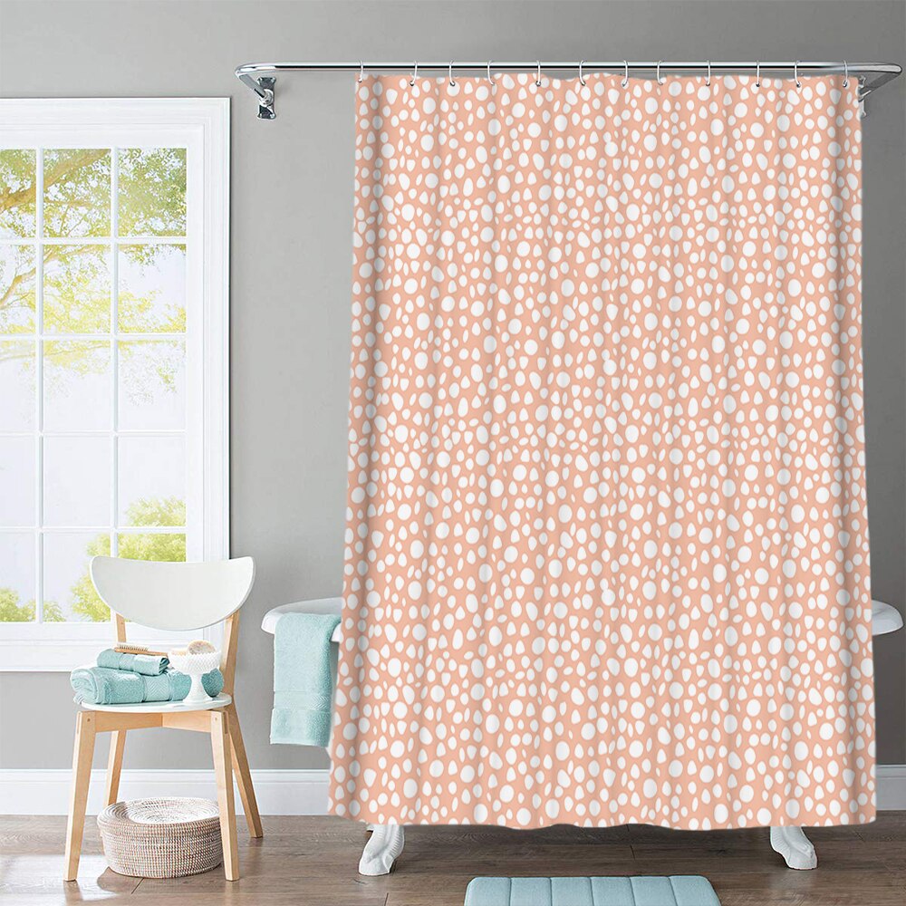 Beautiful Flowers Shower Curtain Cartoon Animal Printed with Hooks