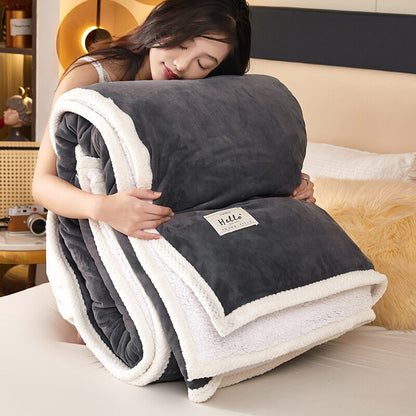 Thick Bedding Warm Winter Blanket Sherpa