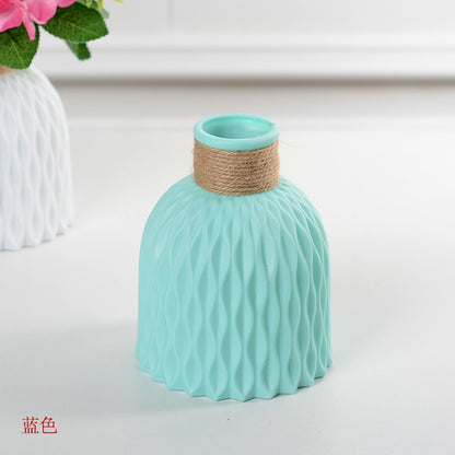 Nordic Unbreakable Plastic Anti-Ceramic Imitation Rattan European Flower Vase (Multi Styles/Colors)