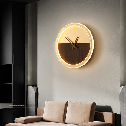 Modern LED Clock Wall Lamp Foyer (Multi Styles/Colors)