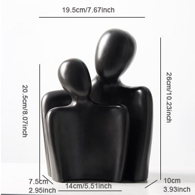 Nordic Minimalist Abstract Ceramic Love Figures (Multi Styles/Colors)