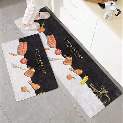 Fashion Simple Nordic Style Kitchen Mat Floor Carpet House Hold Carpet Long Strip Door Mat Modern Home Decor