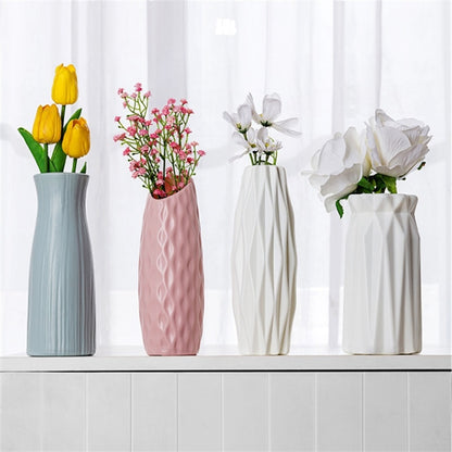 Nordic Unbreakable Plastic Anti-Ceramic Imitation Rattan European Flower Vase (Multi Styles/Colors)