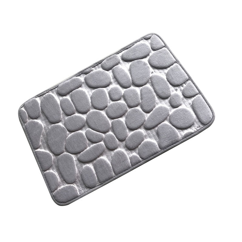 Coral Fleece Water Absorption Non-slip Memory Foam Washable Bathroom Mat (Multi Styles/Colors)