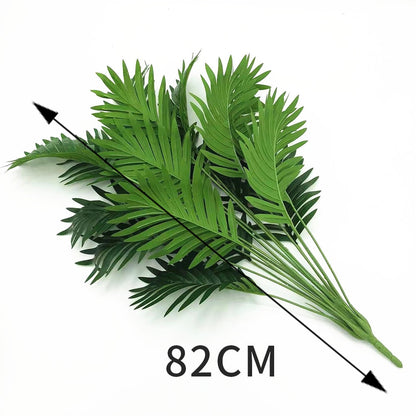 Artificial Plant Scattered Tail Tropical Artificial Palm Tree Large Plants Leaves Fake Palm Leaf for Home Garden Office Decor