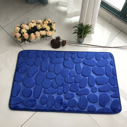 3D Cobblestone Embossed Non Slip Memory Foam Mat (Multi Styles/Colors)