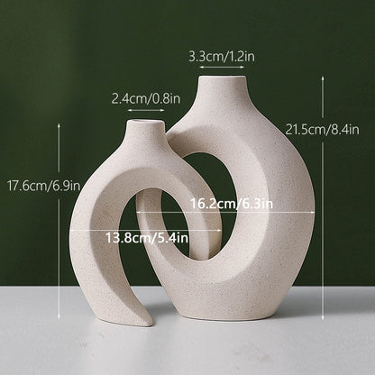 CAPIRON Nordic Ceramic Interlock Vase