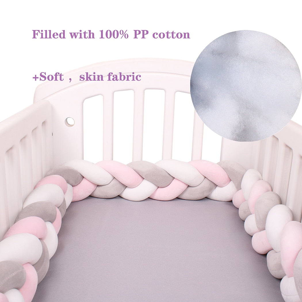 Baby Bed Bumper Braid Knot 1M-4M (Multi Colors)