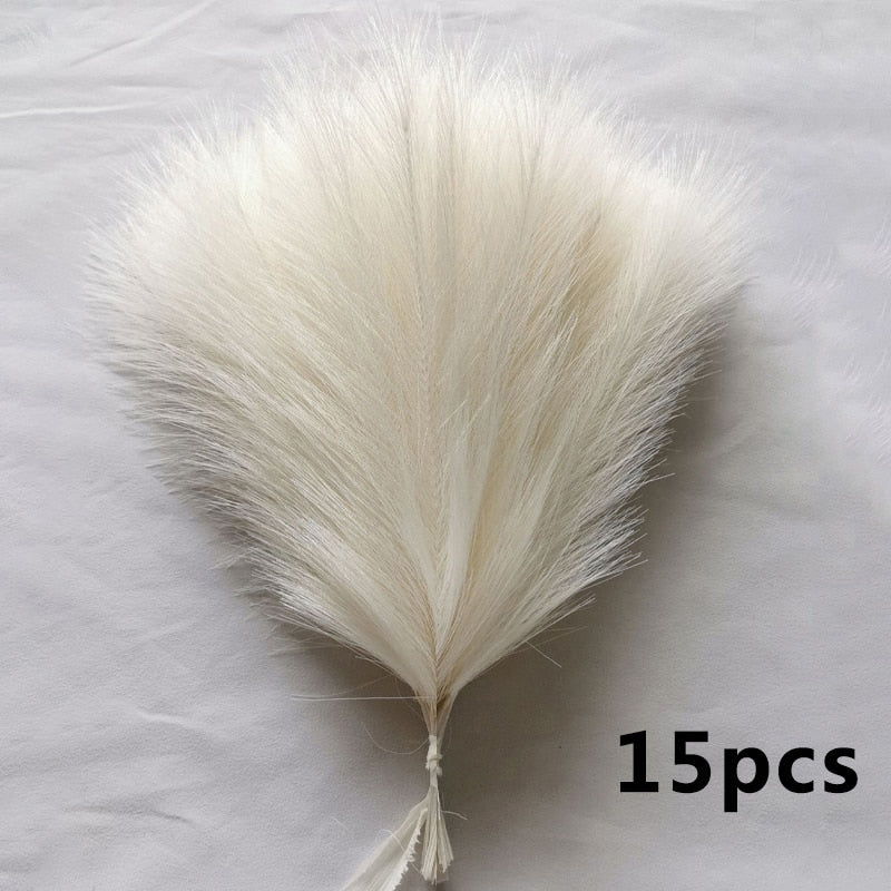 15pcs Artificial Pampas Grass Flower Bouquet (Multi Colors)