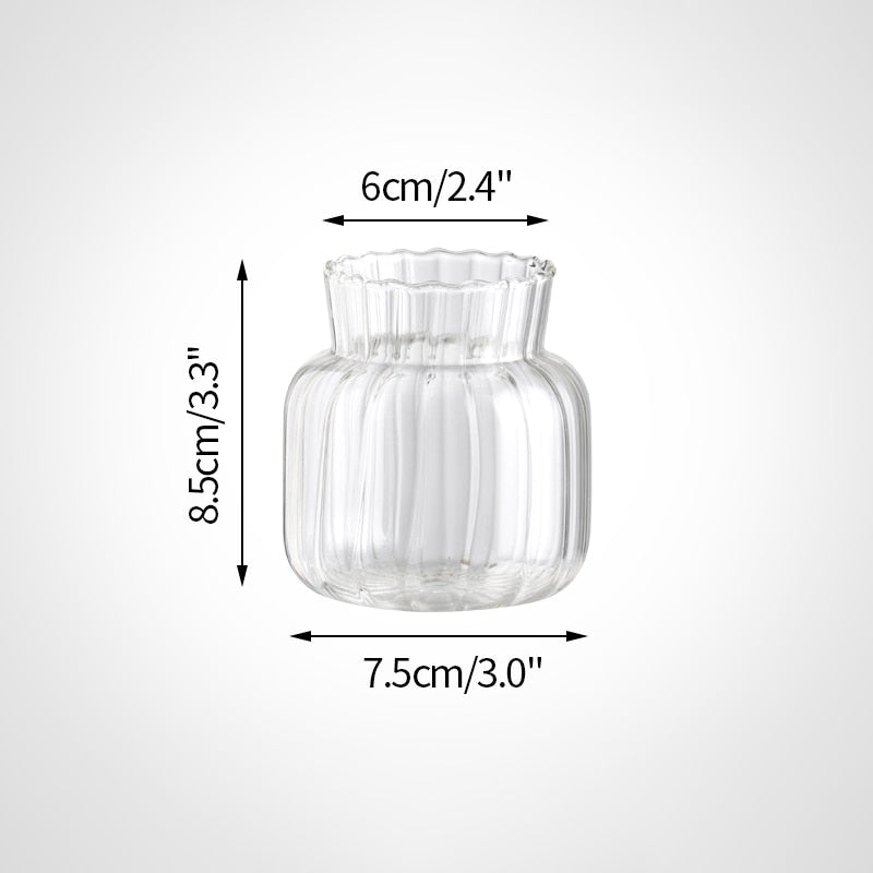 Transparent Glass Vases Nordic Creative Hydroponic Terrarium Flower Table Vase (Multi Styles)