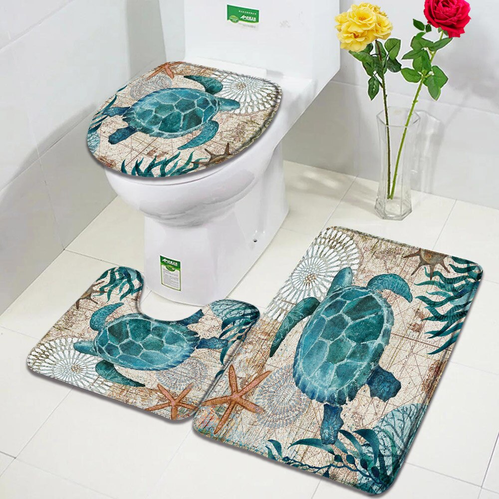 Flower Perfume Bath Mats Sets