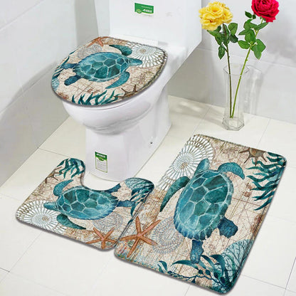 Flower Perfume Bath Mats Sets