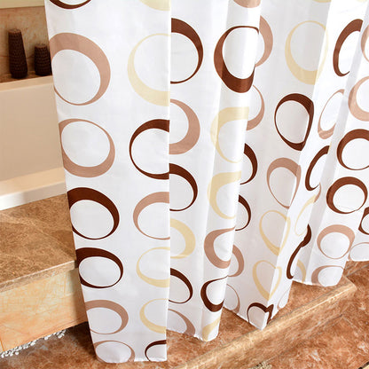 GIANTEX Circle Bathroom Curtain Waterproof