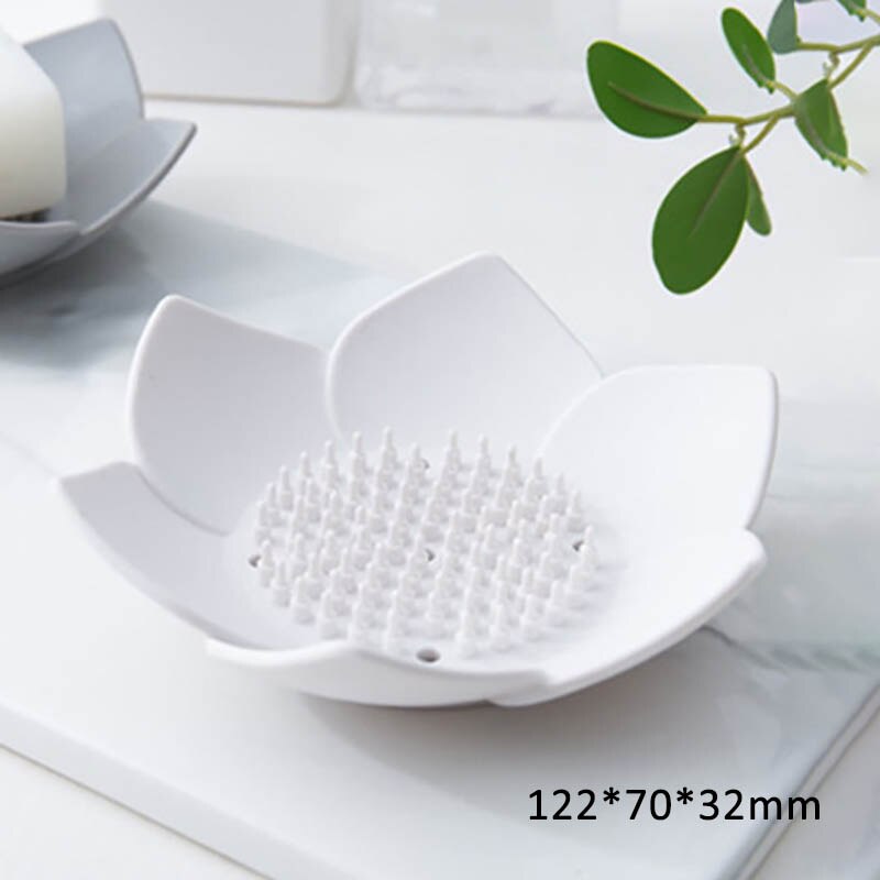 1Pcs Eco-friendly Soap Box Non-slip Soap Dish Bathroom Supplies Soap Holder Cartoon Shape Storage Box