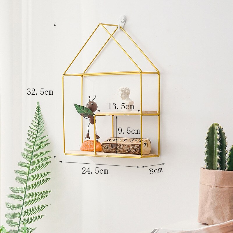 Nordic Wall Shelf Decoration Metal Wall Storage Rack