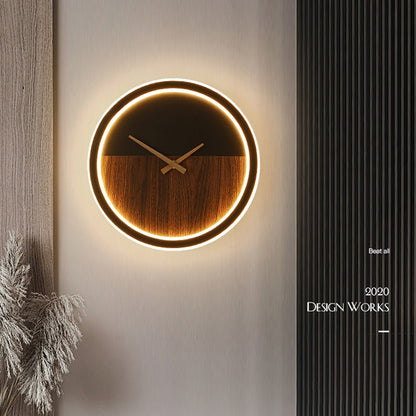 Modern LED Clock Wall Lamp Foyer (Multi Styles/Colors)