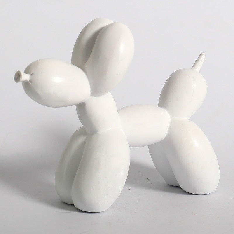 Nordic Creative Cute Resin Balloon Dog Statue (Multi Color)