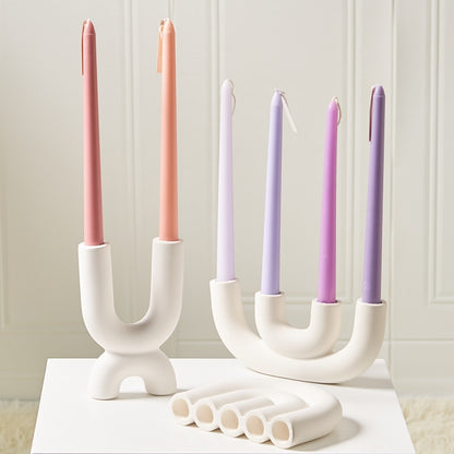 1PC Candlestick Holder Ceramic Nordic Home