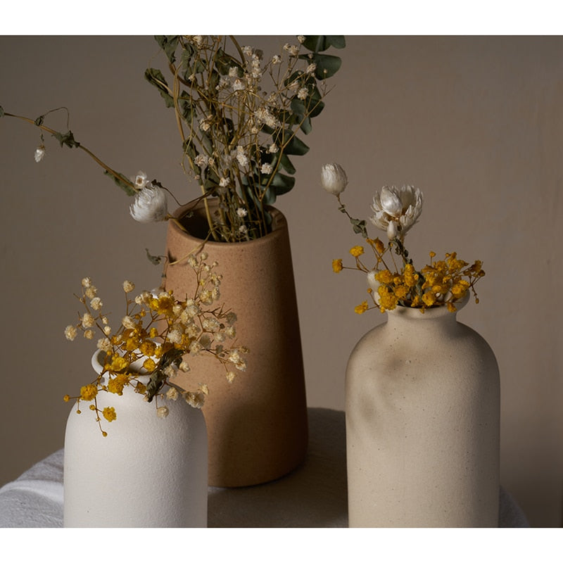 Simple Ceramic Vase Dining Table Decorations (Multi Styles/ Colors)