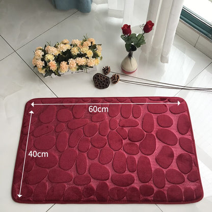 Bathroom Bath Mat Set Toilet Mat Non-slip Bath Mat