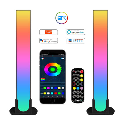 LED Floor Lamp RGB Desktop Colorful Atmosphere Music Night Light Strip WIFI/Bluetooth Smart APP Control Indoor Colorful Dec Lamp