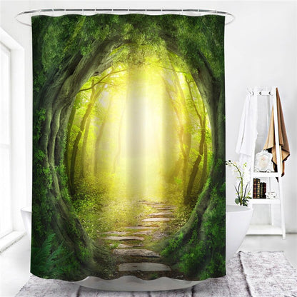 3D Waterproof Bathroom Curtain