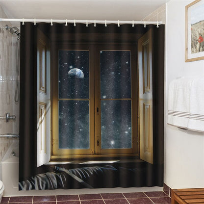 3D Waterproof Bathroom Curtain